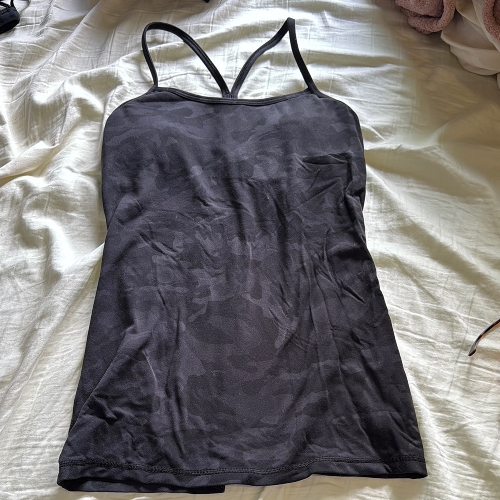 Lululemon Black Camouflage Women's Top